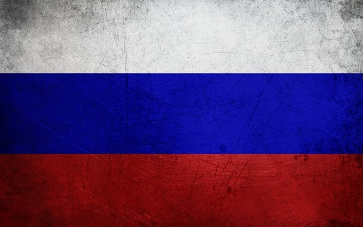 Drapeau russe, la Russie, la texture des murs, la F&#233;d&#233;ration de russie