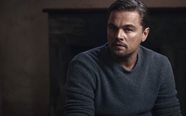 Leonardo DiCaprio, el actor Estadounidense, el retrato, El Revenant