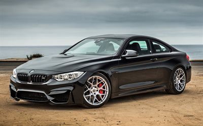 BMW 4, 2017, F32, black coupe, new cars, 4 Series, BMW