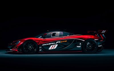 McLaren P1 GTR, 2021, side view, exterior, hypercar, tuning P1, British sports cars, McLaren