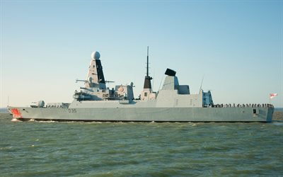 HMS Dragon, D35, air-defence destroyer, Royal Navy, British warship, Daring-class, modern warships, NATO
