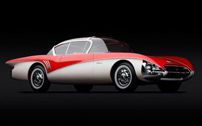 Buick Centurion, 1956, exterior, retro cars, Centurion concept car, American cars, Buick