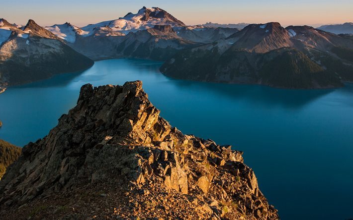 Panorama Ridge, 4K, montagne, Garibaldi Provincial Park, British Columbia, Canada