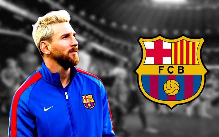 Lionel Messi, estrelas do futebol, loira, 2016, Leo Messi