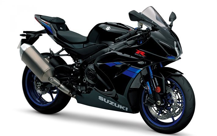 suzuki GSX-R1000, 2016, preto suzuki, moto esporte