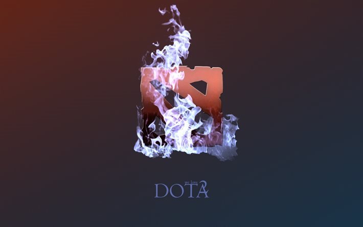 Dota 2, logo, yangın, yaratıcı, alev