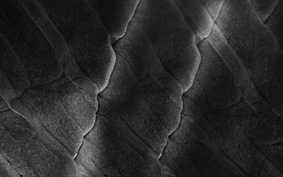 black stone texture, 4k, 3D textures, stone weaving textures, 3D backgrounds, stone textures, stone 3D backgrounds, black stone, stone backgrounds, stone 3D textures