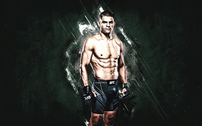 Kazula Vargas, UFC, Mexican fighter, blue stone background, Ultimate Fighting Championship, Rodrigo Vargas, Kazula