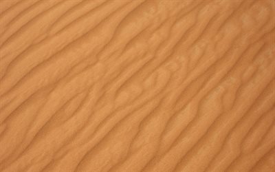 القوام الرمل المتموج, 4k, قريب, خلفية متموجة الرمال, مواد ثلاثية الأبعاد, الخلفيات الرملية, القوام الرمل, الرمال الصفراء, الخلفية مع الرمال