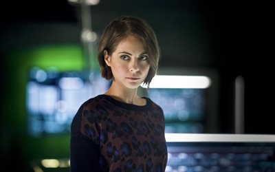 Arrow, poster, promotional materials, Willa Holland, American actress, Willa Holland portrait, Thea Queen