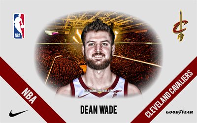 Dean Wade, Cleveland Cavaliers, American Basketball Player, NBA, portrait, USA, basketball, Rocket Mortgage FieldHouse, Cleveland Cavaliers logo