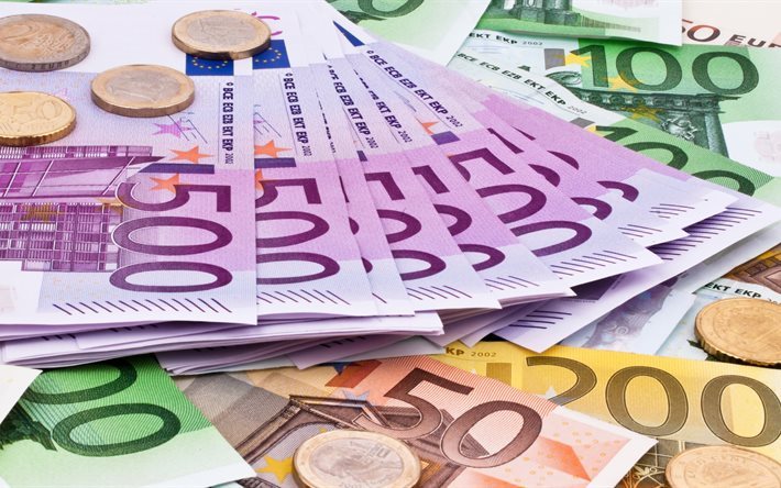 denaro, euro, banconote, banconote da 500 euro