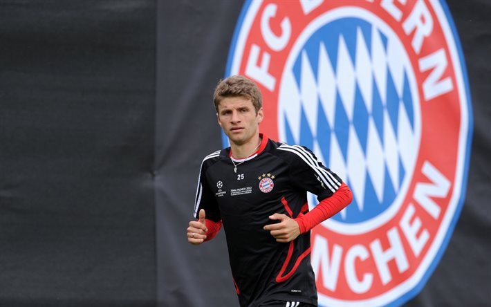 Thomas Muller, football, Bayern Munchen, Germany, Bundesliga