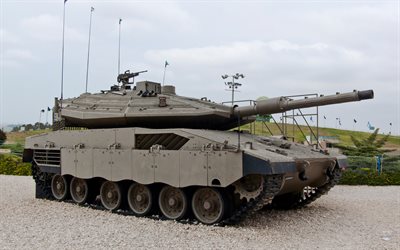 Merkava Mk4, modern Israeli tank, main battle tank, Israel, 4k