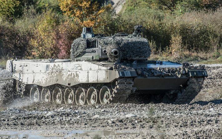 Leopard 2, Tanque De Guerra, Alemanha, pol&#237;gono, Os tanques alem&#227;es
