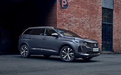 Peugeot 5008 GT, crossovers, 2021 cars, street, french cars, 2021 Peugeot 5008, Peugeot