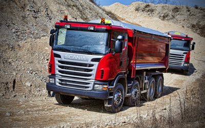 scania g480 8x4 ribaltabile, 4k, hdr, 2013 camion, lkw, trasporto merci, 2013 scania g480, scania