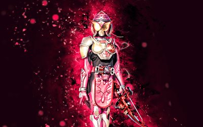 Yoko Minato, 4k, purple neon lights, Kamen Rider, protagonist, Kamen Rider characters, Maehara Jun, Minato Yoko, Yoko Minato Kamen Rider