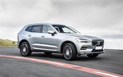 2022, Volvo XC40, rear view, exterior, compact crossover, silver XC40, bike carrier, XC40, swedish cars, Volvo