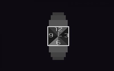 wrist watch, minimal, gray backgrounds, creative, time concepts, clocks, watches
