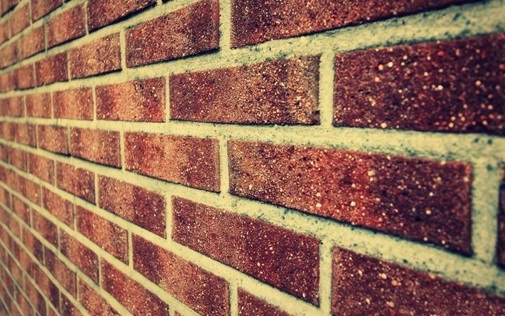 brick, brown brick, brick wall