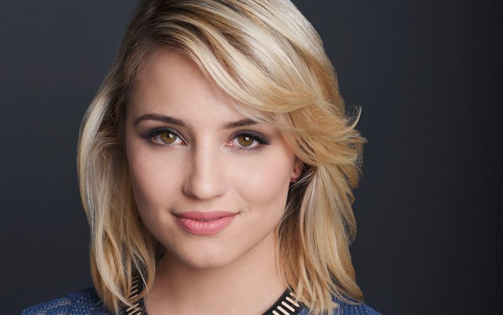 Dianna Agron, American actress, portrait, smile, beautiful woman