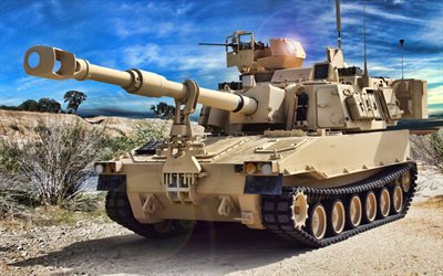 M109 howitzer, 155mm Self-Propelled Howitzer, M109A6, US military equipment, US Army