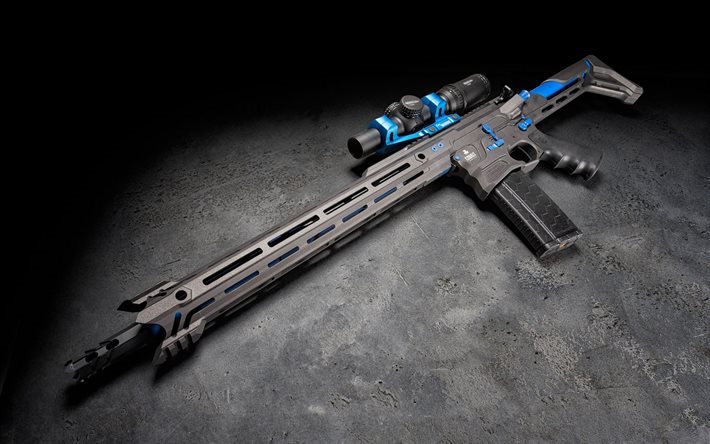 Cobalto Cin&#233;tica, BAMF, rifle de assalto, armas modernas