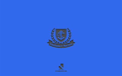 Yokohama F Marinos, blue background, Japanese football team, Avispa Fukuoka emblem, J1 League, Japan, football, Yokohama F Marinos logo