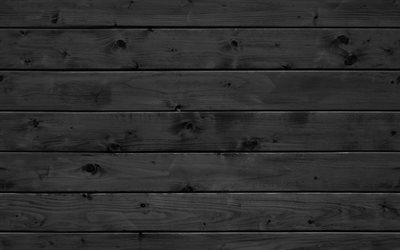horizontal, planches de bois, en bois noir, arri&#232;re-plan, macro, en bois de milieux, des planches de bois, mur en bois, en bois, d&#233;cors, textures de bois