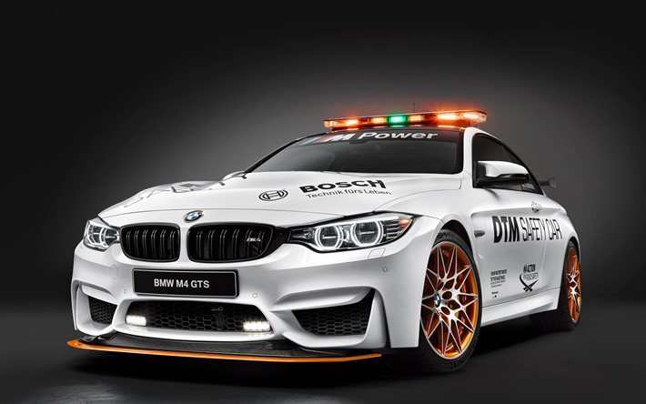 BMW M4GTS, 2017車, DTMの安全車, 4K, sportcars, BMW