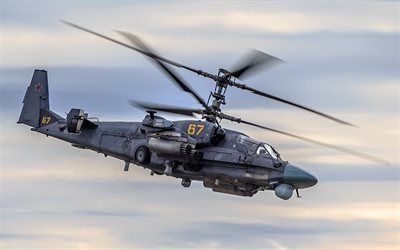 Ka-52, Alligator, helicopters, air combat, attack helicopter, Hokum B