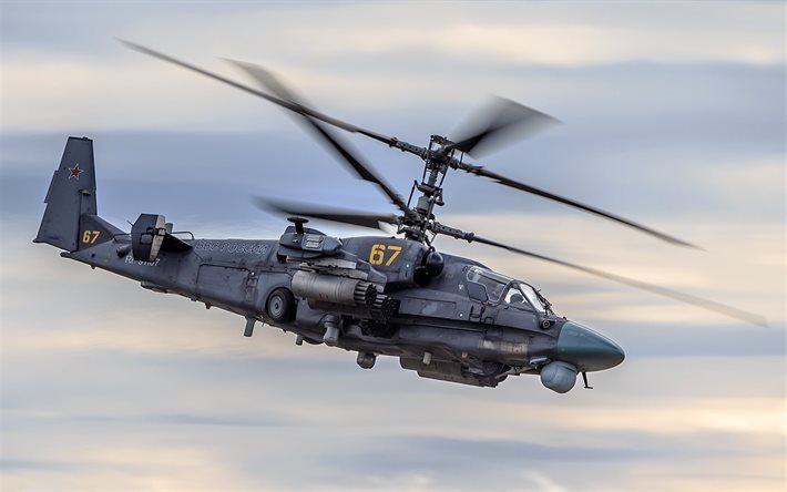 Ka-52, Alligator, helikoptrar, air combat, attack helikopter, Hokum B