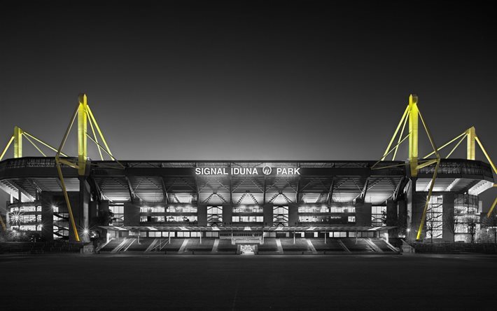 Il Signal Iduna Park, stadio di calcio, Borussia Dortmund BVB