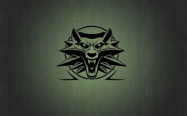 Witcher 3, minimaalinen, logo, luova