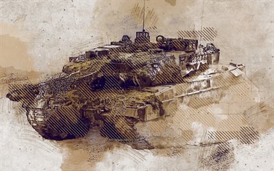 レオパルト2, ドイツ主力戦車, グランジア, 【クリエイティブ-アート, 塗装レオパルト2, 図面, レオパルト2グランジ, レオパルト2A6, デジタルアート