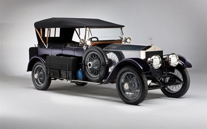 rolls-royce ghost, 1914, vintage bilar, klassiska bilar, rariteter, f&#246;rsta rolls-royce-bilar