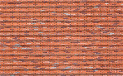 orange brickwall, 4k, grunge origines, orange briques de fond, des briques de textures, 3d, des textures, mur de briques, briques de fond, orange, pierre fond, de briques, de briques oranges