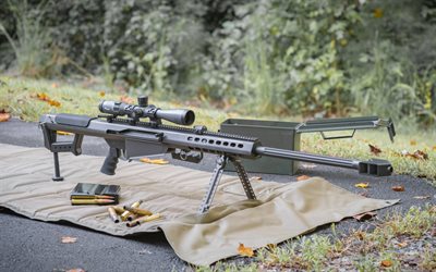 Barrett M82, M82A1, American sniper rifle, American weapons, USA