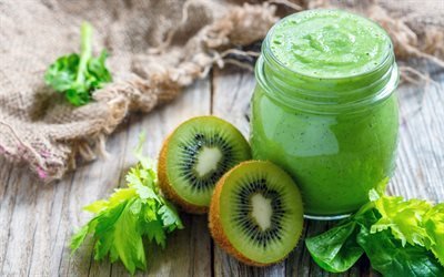 kiwi smoothies, green smoothies, kiwi, healthy drinks, fruit smoothies, smoothie glasses