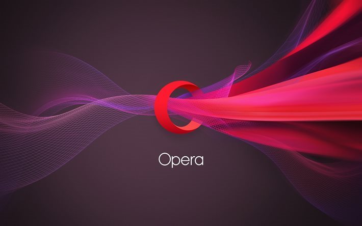 Opera, logo, navegador da web, criativo
