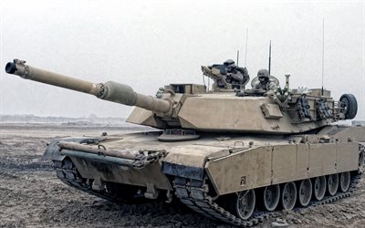 M1A1 Abrams, US main battle tank, M1 Abrams, armored vehicles, tanks, USA