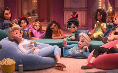 Ralph Breaks the Internet, 2018, Ralph 2, female characters, promo, poster, new cartoons