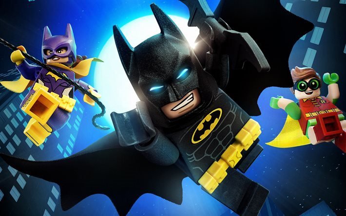 The Lego Batman, superheroes, 3d-animation, 2017 movie