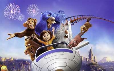 Wonder Park, 2019, 4k, poster, promotional materials, cartoons 2019, all characters