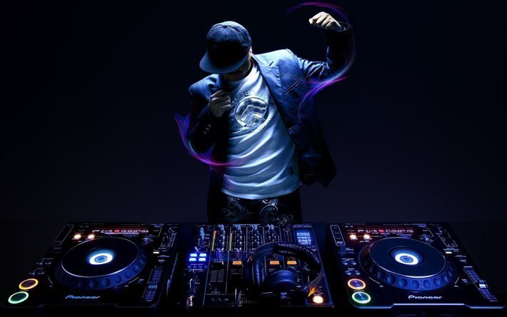 DJ, club de nuit, console dj, concert, musicien, Dj