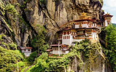 taktsangin luostari, bhutan, buddhalainen luostari, taktsang palphug luostari, kallioluostari, buddhalaisuus