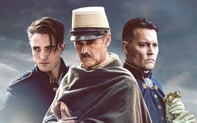 Waiting for the Barbarians, 2020, 4k, poster, promo materials, all characters, Colonel Joll, The Magistrate, Warrant Officer Mandel, Johnny Depp, Mark Rylance, Robert Pattinson