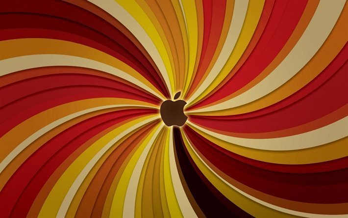 Apple, Mac, vortex, kreativa, linjer