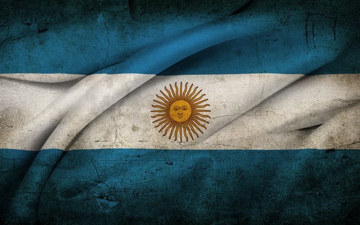 Flagga Argentina, Sydamerika, Argentina, Argentinska flaggan
